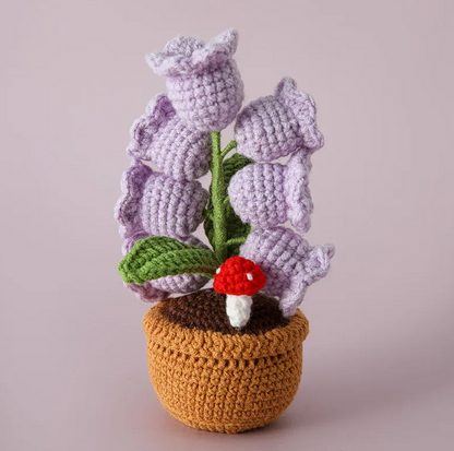 Handmade Crochet Flower Lamp